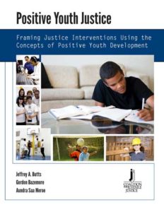 Cover for the Positive Youth Justice article featuring people doing various activities